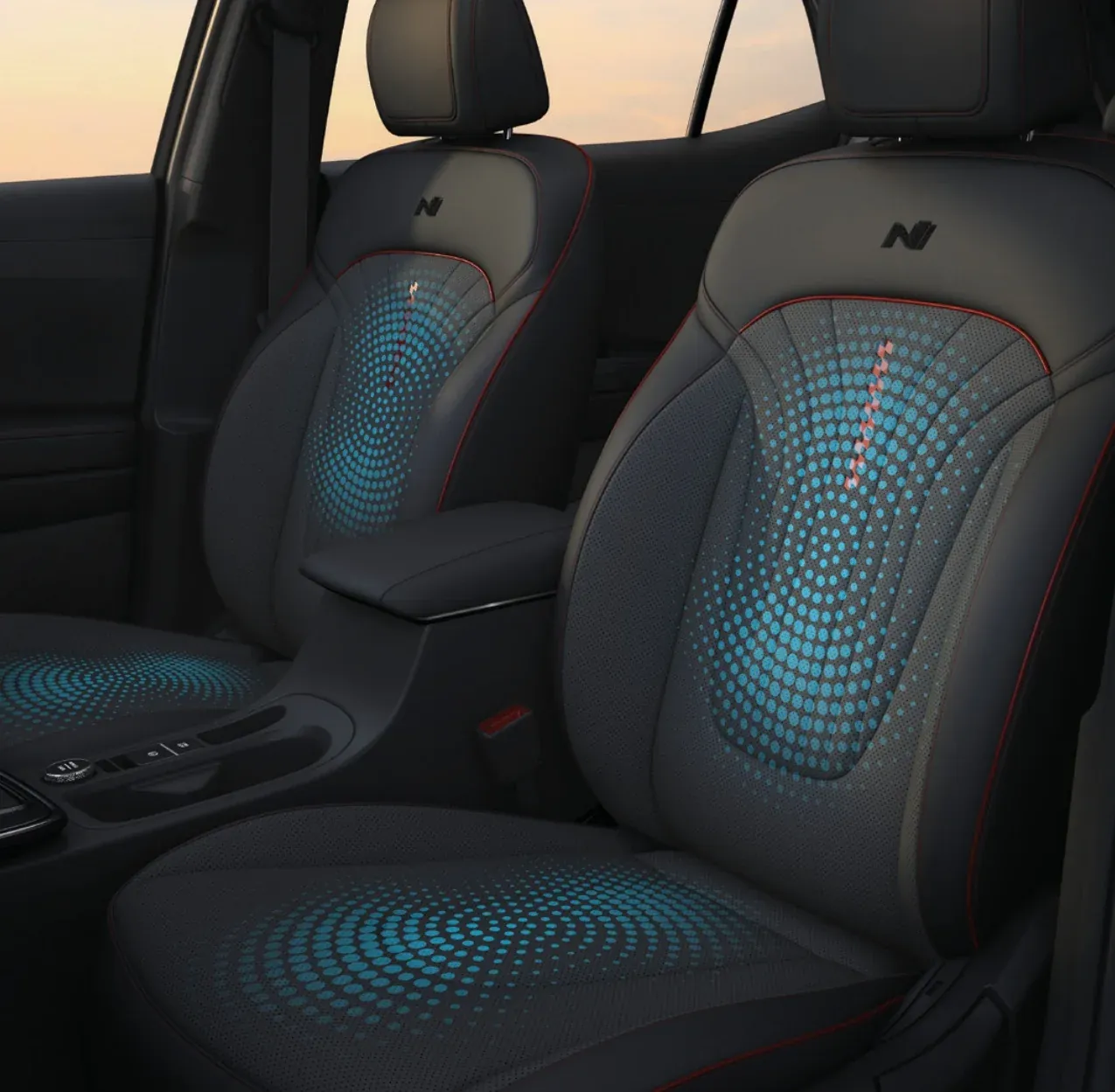CRETA wireless charging area